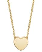 Studio Silver 18k Gold Over Sterling Silver Heart Pendant Necklace