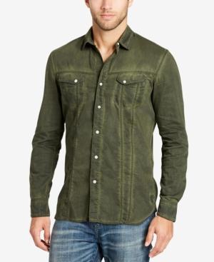 William Rast Men's Pigment-dyed Shirt