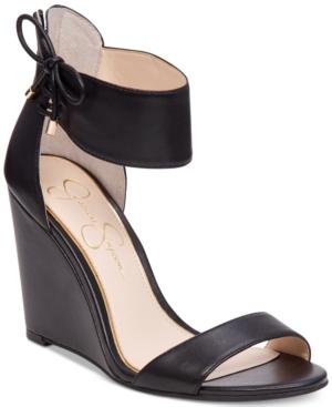 Jessica Simpson Breeley Two-piece Wedge Sandals Women's Shoes