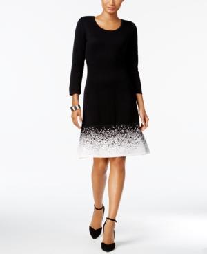 Nine West Contrast Sweater Dress