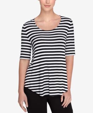 Catherine Catherine Malandrino Willie Striped Peplum Top
