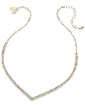 Inc International Concepts Gold-tone Pave Point Collar Necklace, Only At Macy's