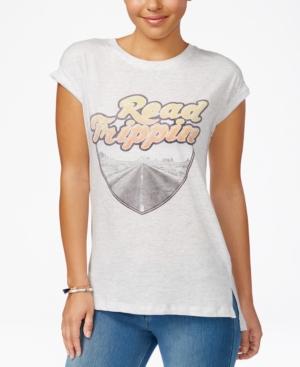 Ntd Juniors' Cuffed Sleeve Graphic T-shirt