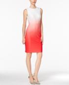 Calvin Klein Dip-dyed Scuba Sheath Dress