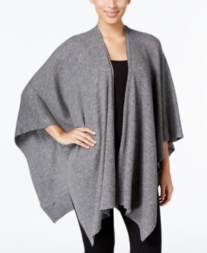 Eileen Fisher Open-front Wool-blend Poncho