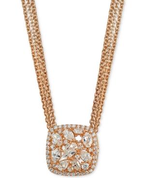 Giani Bernini Crystal Cluster Multi-chain Pendant Necklace, Created For Macy's