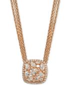 Giani Bernini Crystal Cluster Multi-chain Pendant Necklace, Created For Macy's