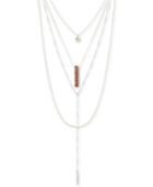 Lucky Brand Two-tone Druzy Stone Layered Necklace, 17-1/2 + 2 Extender