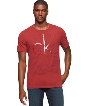 Calvin Klein Jeans Ck Cracked Graphic-print Logo T-shirt