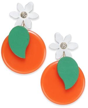 Kate Spade New York Gold-tone Citrus Flower Drop Earrings