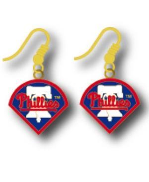 Aminco Philadelphia Phillies Logo Drop Earrings