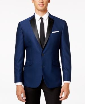 Kenneth Cole Reaction Men's Slim-fit Electric Blue Evening Jacket