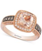 Le Vian Peach Morganite (1 Ct. T.w.) & Diamond (1/3 Ct. T.w.) Ring In 14k Rose Gold