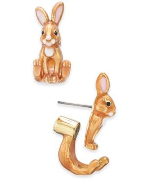 Kate Spade New York Gold-tone Bunny Ear Jacket Earrings