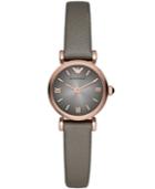 Emporio Armani Watch, Women's Gray Leather Strap 22mm Ar1727