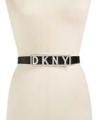 Dkny Logo Plaque Belt