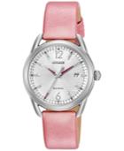 Citizen Drive From Citizen Eco-drive Women's Pink Leather Strap Watch 34mm Fe6080-11a