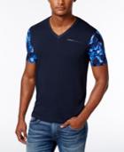 Armani Exchange Men's Eagle Camo V-neck T-shirt