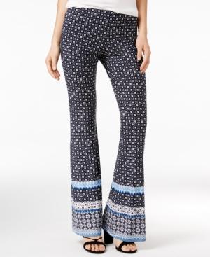 Bcx Juniors' Printed Flare-leg Pants