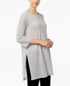 Eileen Fisher Three-quarter-sleeve Tunic Sweater