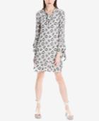 Max Studio London Tie-neck Flounce Dress, Created For Macy's