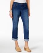 Style & Co Petite Curvy-fit Riverside Wash Capri Jeans, Only At Macy's
