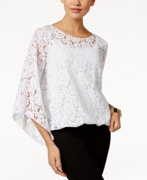 Alfani Lace Blouson Top, Created For Macy's