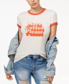 Ban. Do Cotton More Coffee Please Ringer Graphic T-shirt