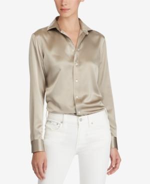 Polo Ralph Lauren Silk Charmeuse Shirt