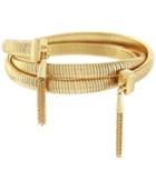 Vince Camuto Gold-tone Tassel Coil Bracelet