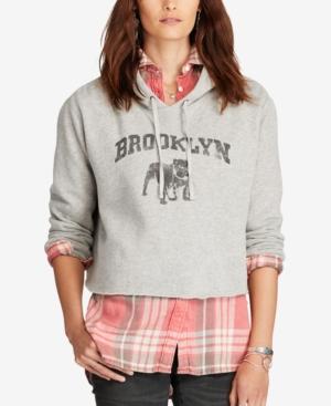 Denim & Supply Ralph Lauren Cropped Graphic-print Hoodie