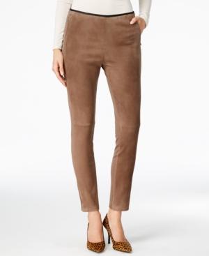 Weekend Max Mara Gerusia Suede-front Leggings