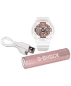 G-shock Women's Analog-digital White Resin Strap Watch 46mm Gift Set, Created For Macy's