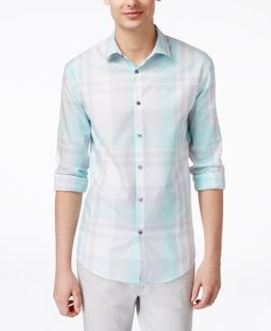 Alfani Men's Derby Plaid Long-sleeve Shirt, Only At Macy's