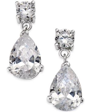 Giani Bernini Cubic Zirconia Pear-cut Drop Earrings In Sterling Silver