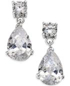 Giani Bernini Cubic Zirconia Pear-cut Drop Earrings In Sterling Silver