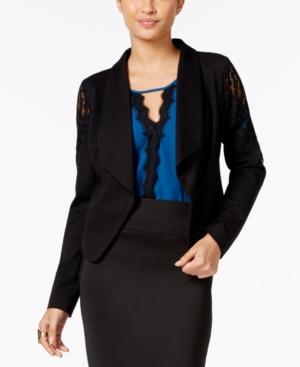 Thalia Sodi Lace-trim Open-front Blazer, Only At Macy's