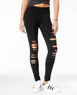 Material Girl Active Juniors' Ripped Yoga Leggings, Created For Macy's