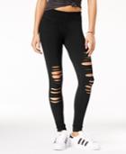 Material Girl Active Juniors' Ripped Yoga Leggings, Created For Macy's