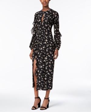 Bardot Floral-print Ruffled Maxi Dress