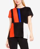Vince Camuto Colorblocked High-low Blouse