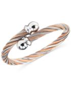Charriol Women's Celtic Two-tone Pvd Stainless Steel Cable Bangle Bracelet 04-901-1216-0l