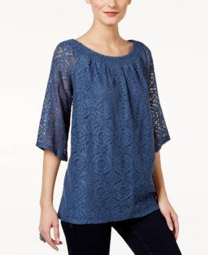 Style & Co. Lace Off-the-shoulder Top, Only At Macy's
