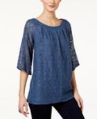 Style & Co. Lace Off-the-shoulder Top, Only At Macy's