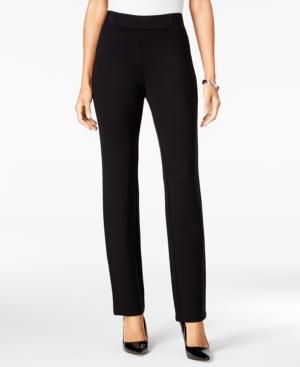Jm Collection Petite Pull-on Straight-leg Pants, Only At Macy's