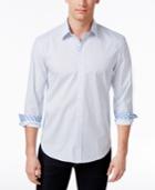 Construct Men's Slim-fit Stretch Dot-pattern Shirt, Only At Macy's