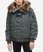 Calvin Klein Jeans Men's N-2b Flight Jacket With Faux-fur Hood