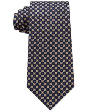 Club Room Men's Florette Medallion Silk Tie, Created For Macy's