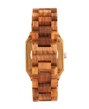 Earth Wood Black Rock Automatic Wood Bracelet Watch Olive 42mm