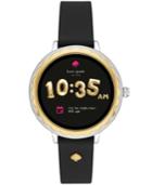 Kate Spade New York Women's Scallop Black Silicone Strap Touchscreen Smart Watch 41mm